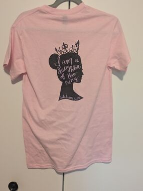 Gildan Light Pink Heavy Cotton Tee with Black Tag